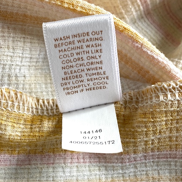 Lauren Conrad yellow/gold striped top, size XS - Picture 5 of 6